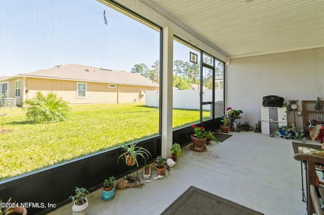 view of sunroom / solarium