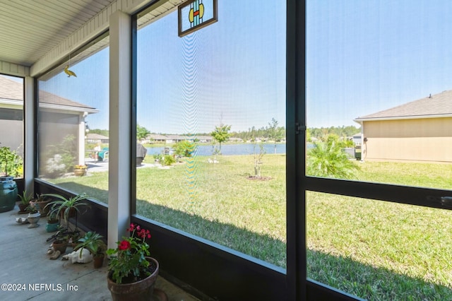 view of sunroom / solarium