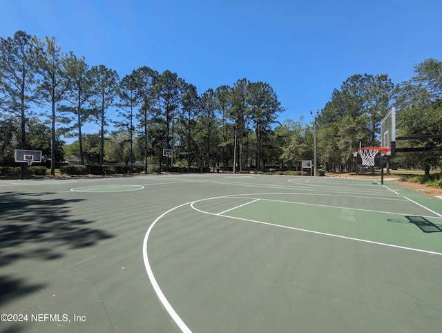 view of sport court with community basketball court