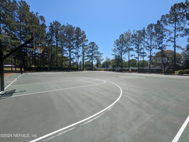 view of sport court with community basketball court