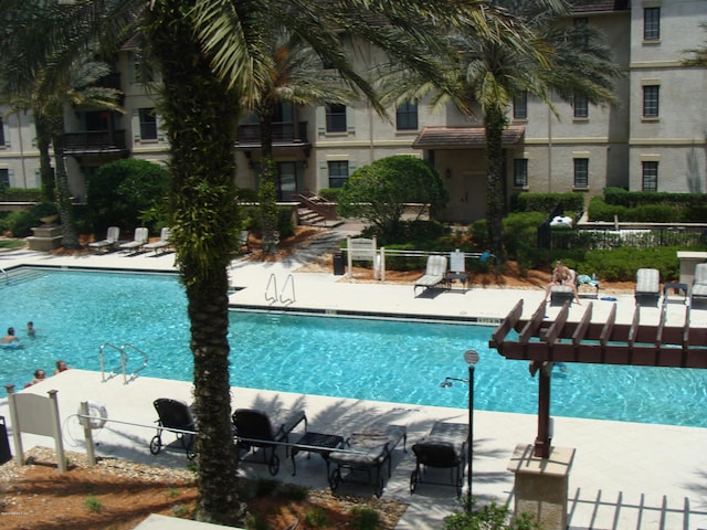 view of pool with a patio area