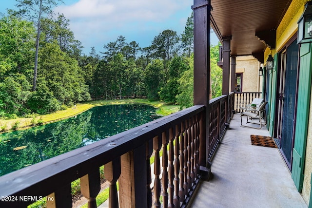 view of balcony