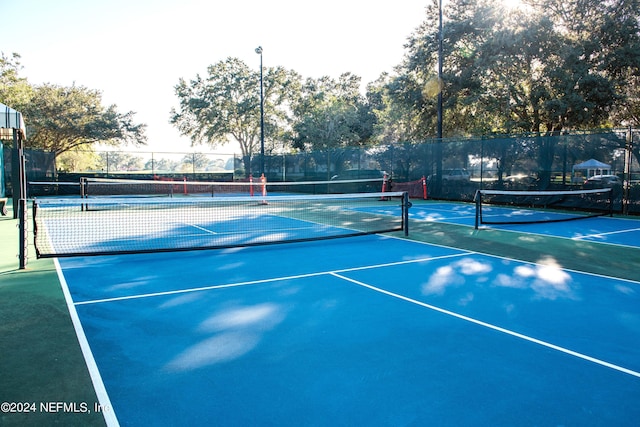 view of tennis court