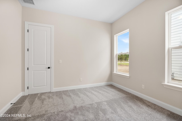 view of carpeted empty room