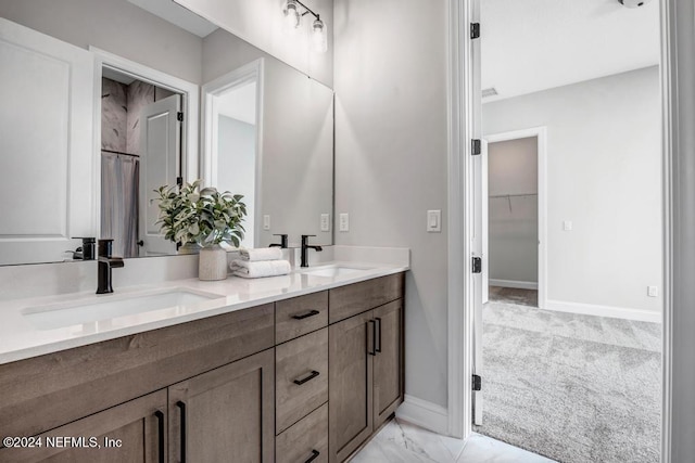 bathroom with vanity