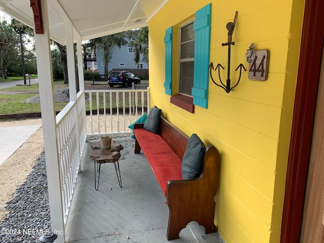 view of patio / terrace featuring a porch