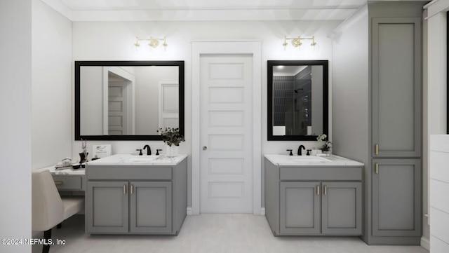 bathroom featuring vanity