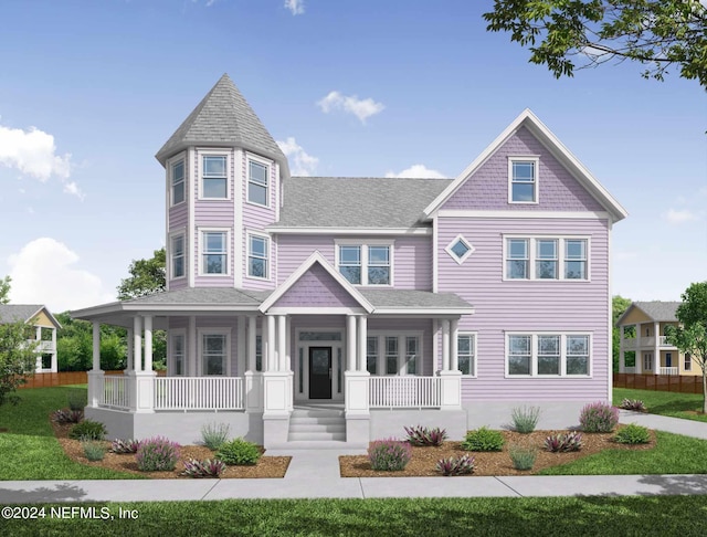 victorian-style house with a porch