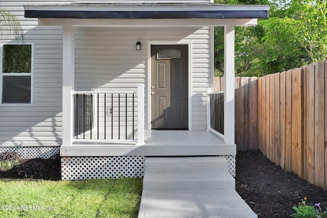 view of entrance to property