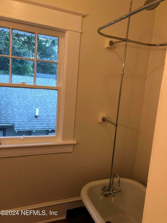 bathroom with a bath