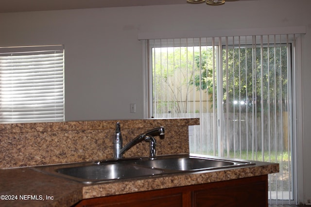 kitchen featuring a sink