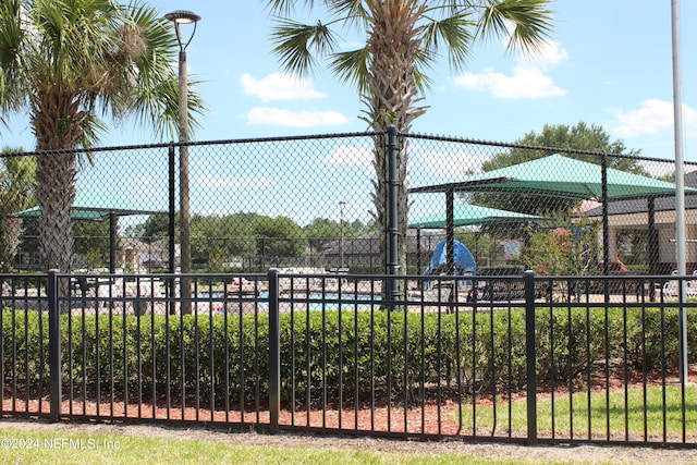 exterior space featuring fence