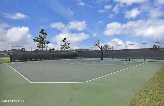 view of basketball court