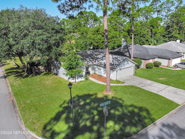 birds eye view of property