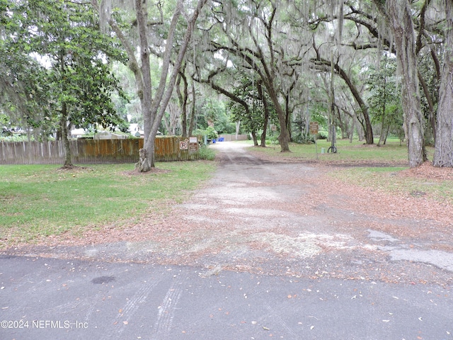 view of road