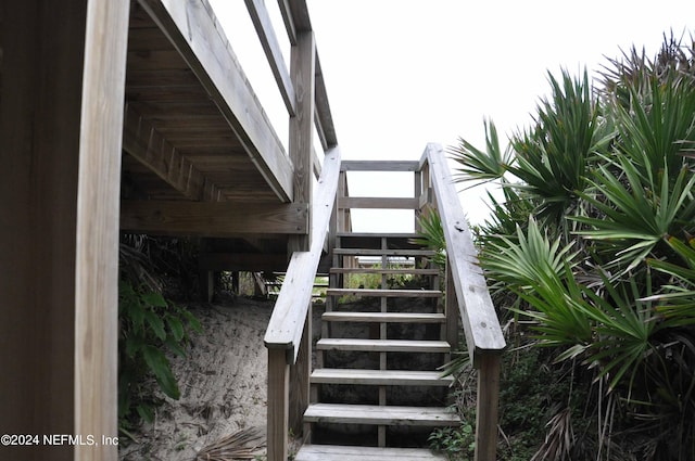 view of stairs