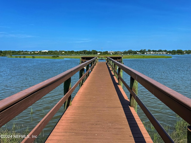 1414 Vista Cove Rd, Saint Augustine, FL 32084 - view of dock with a water view