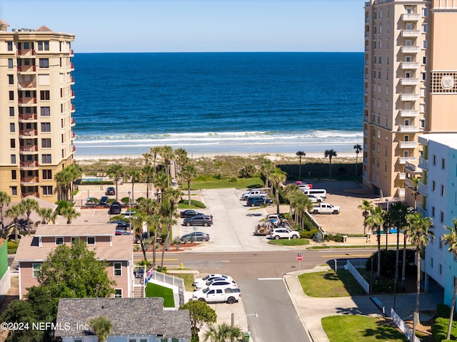 property view of water with a view of the beach