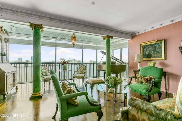 view of sunroom / solarium