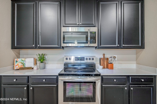 kitchen with stainless steel appliances