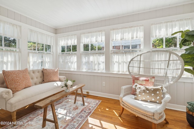 sunroom featuring a wealth of natural light