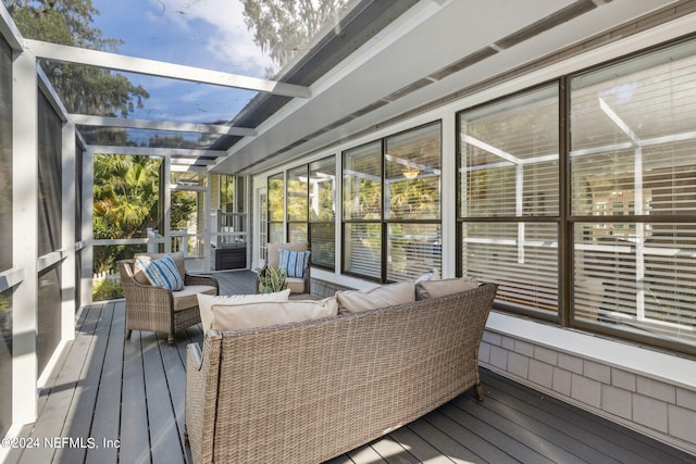 view of sunroom / solarium