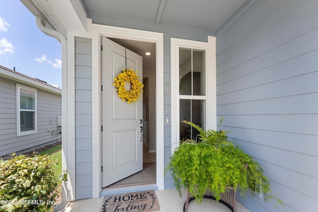 view of entrance to property