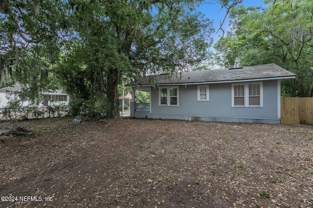 view of back of house