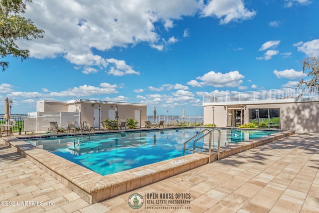 view of pool with a patio