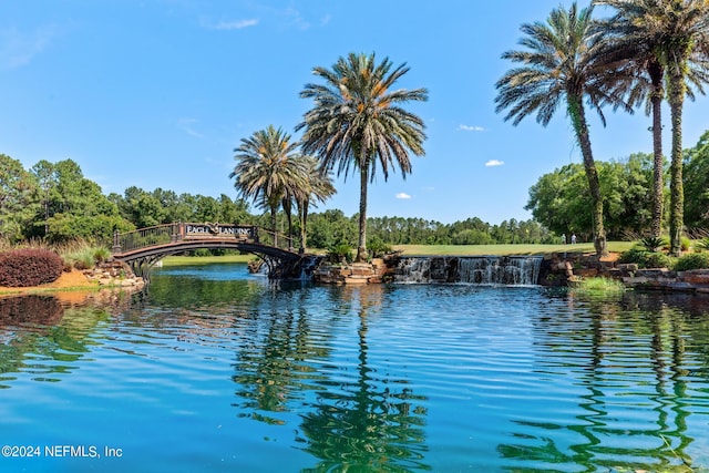 view of water feature