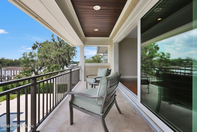 view of balcony