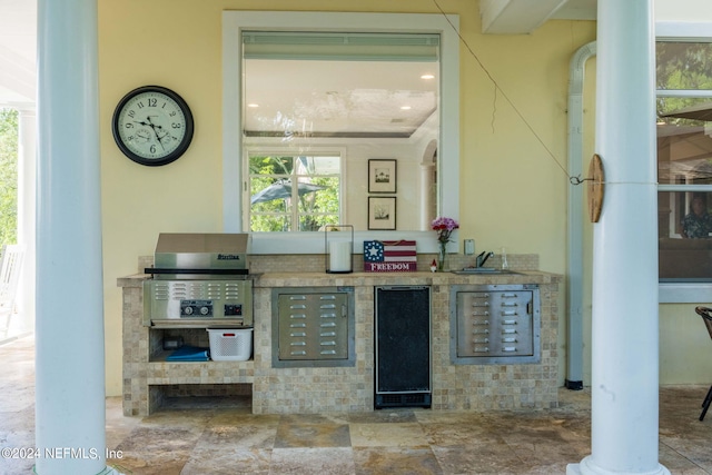 bar with refrigerator