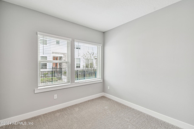 view of carpeted empty room