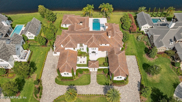 5275 Bentpine Cove Rd, Jacksonville, FL 32224 - bird's eye view of a pool and a large body of water