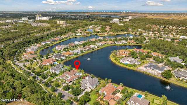 5275 Bentpine Cove Rd, Jacksonville, FL 32224 - aerial overview of property's location with a large body of water and nearby suburban area