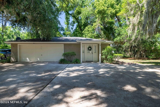 view of front of home featuring a garage