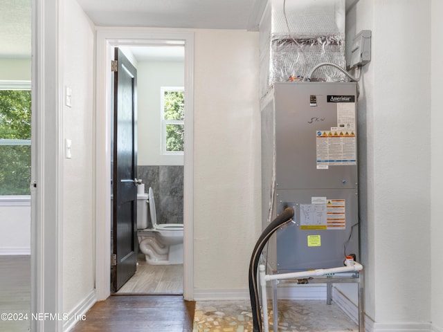 utility room with heating utilities