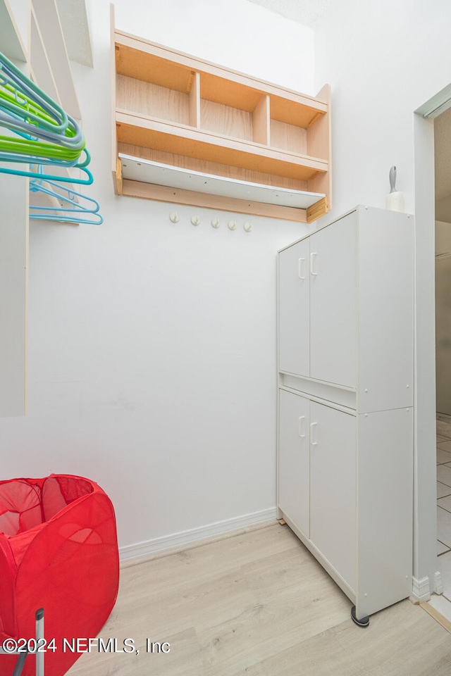 interior space featuring light hardwood / wood-style floors