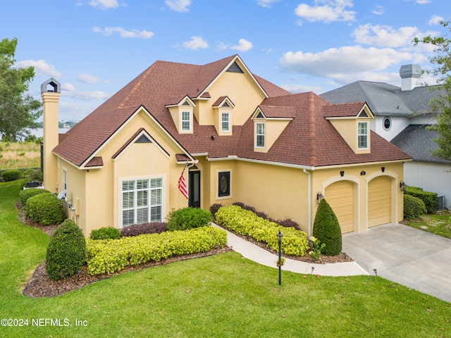 view of front of house with a front yard