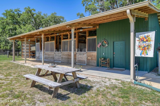 view of stable