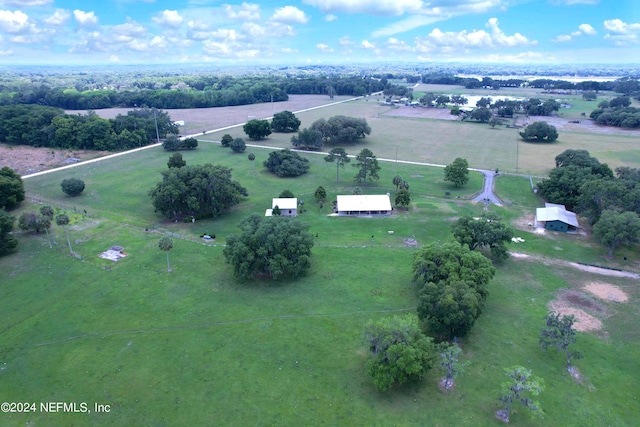 bird's eye view featuring a rural view