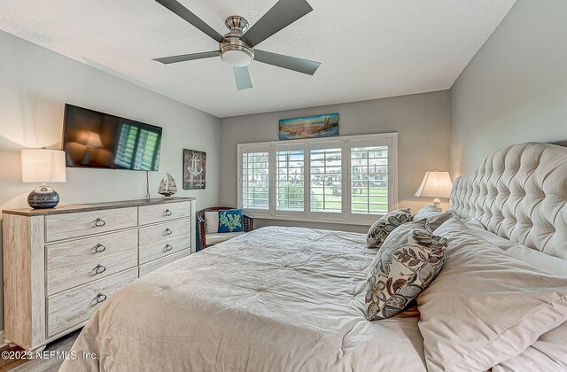 8550 A1A Unit 12122, Saint Augustine, FL 32080 - bedroom with ceiling fan