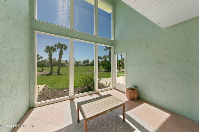 view of sunroom