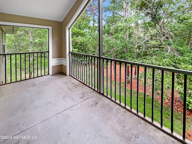 view of balcony