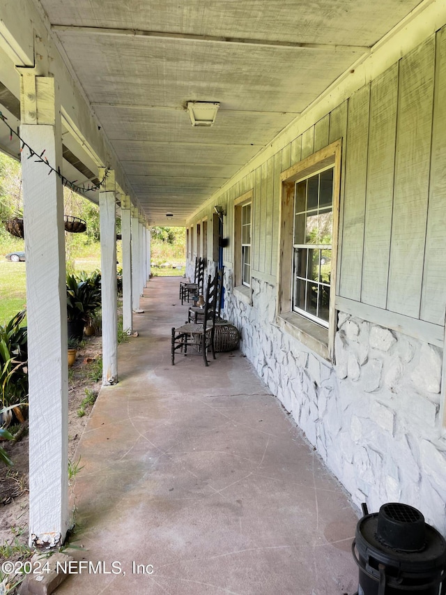 view of patio with covered porch