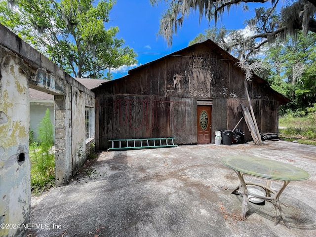 view of barn