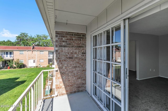 view of balcony