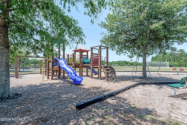 view of jungle gym