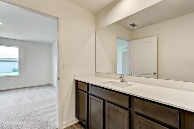 bathroom featuring vanity