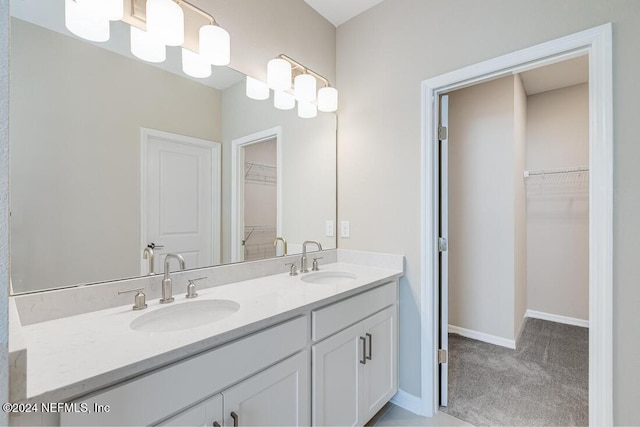 bathroom featuring vanity